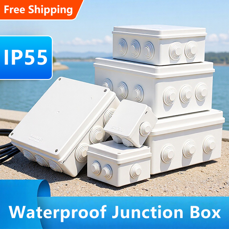 Outdoor Power Junction Box - ABS Plastic Waterproof Power Box IP55