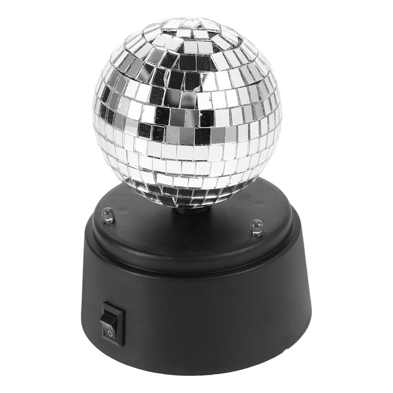 Outdoor Power Bar - AB41-Battery-Powered Rotating Mirror Ball Led Table
