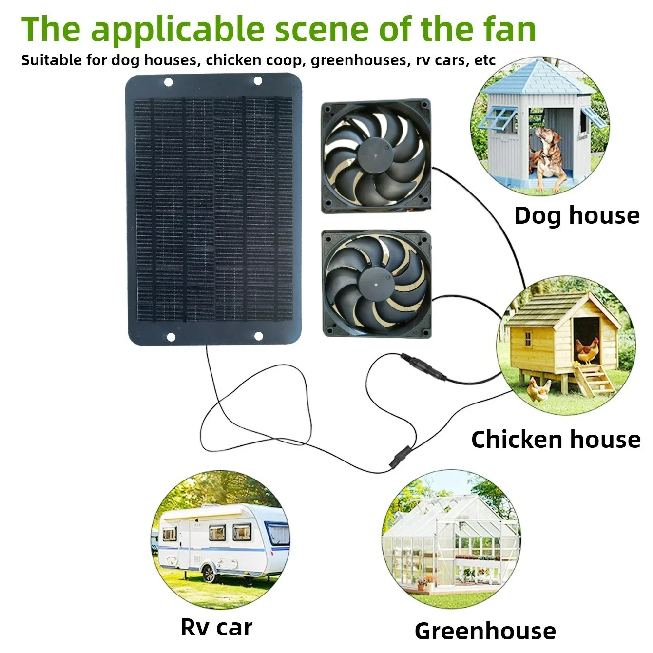 Solar Powered Waterproof Doubl - Outdoor Power Vent review and price