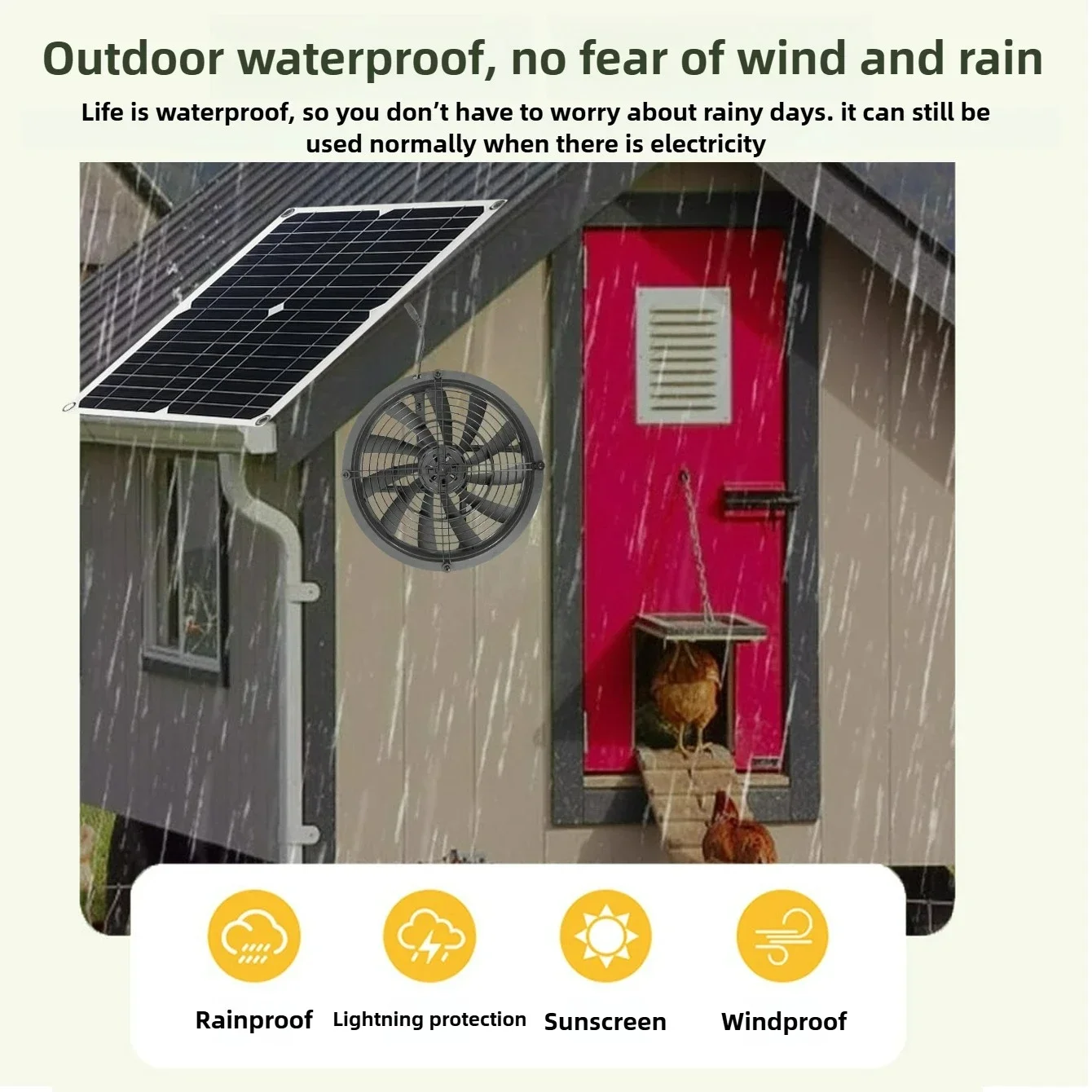 25W Solar Powered Fan Kit Sola - Outdoor Power Vent review and price