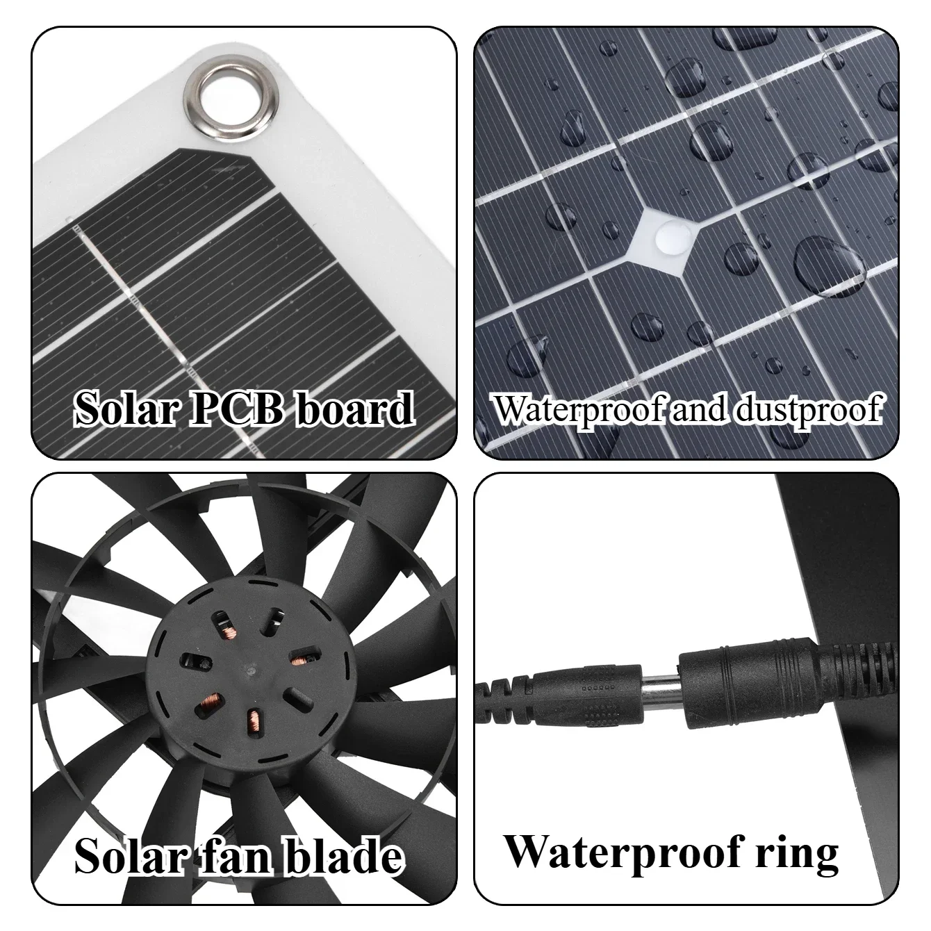 25W Solar Powered Fan Kit Sola - Outdoor Power Vent review and price