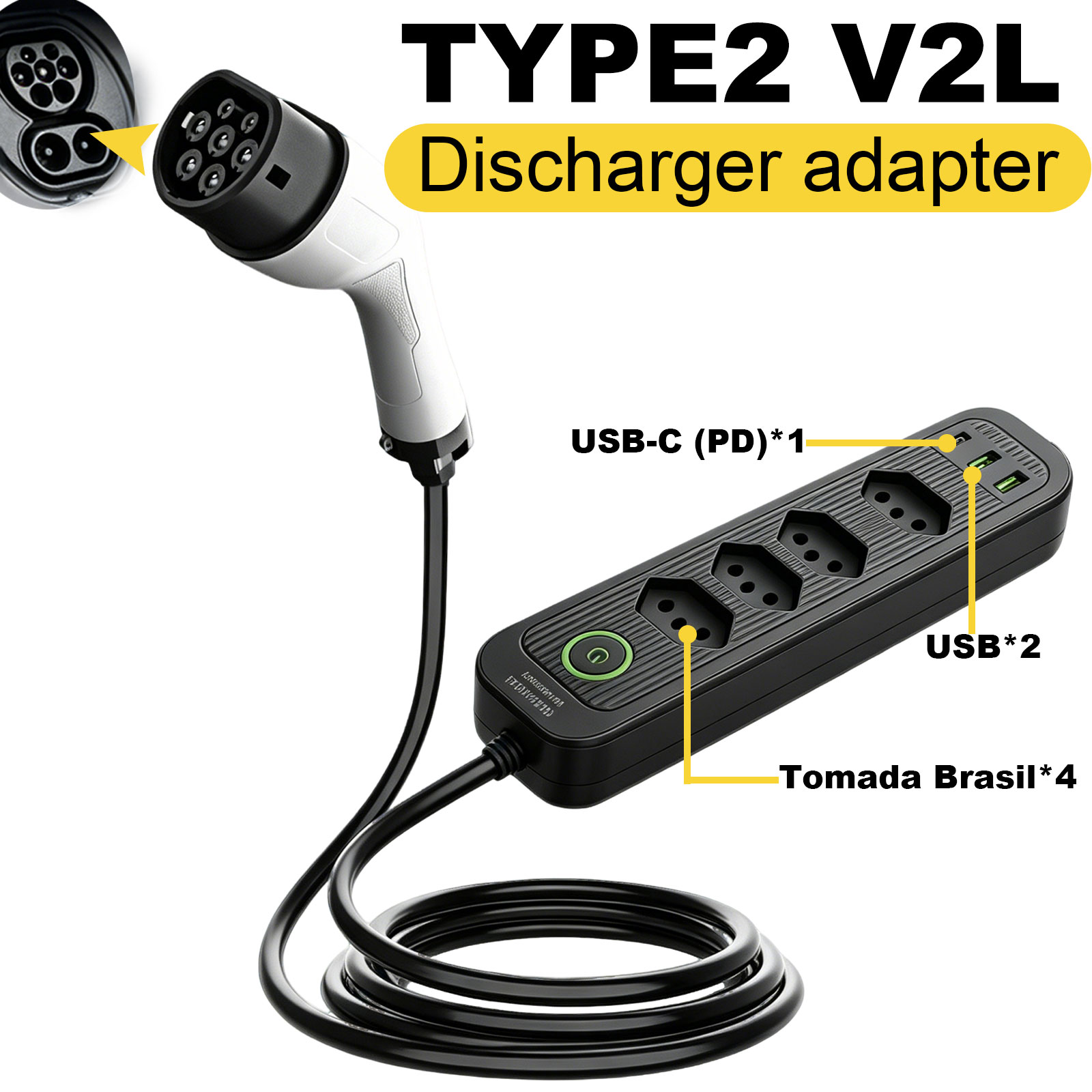 Type2 V2L Discharge Adapter 16 - Outdoor Power Parts review and price