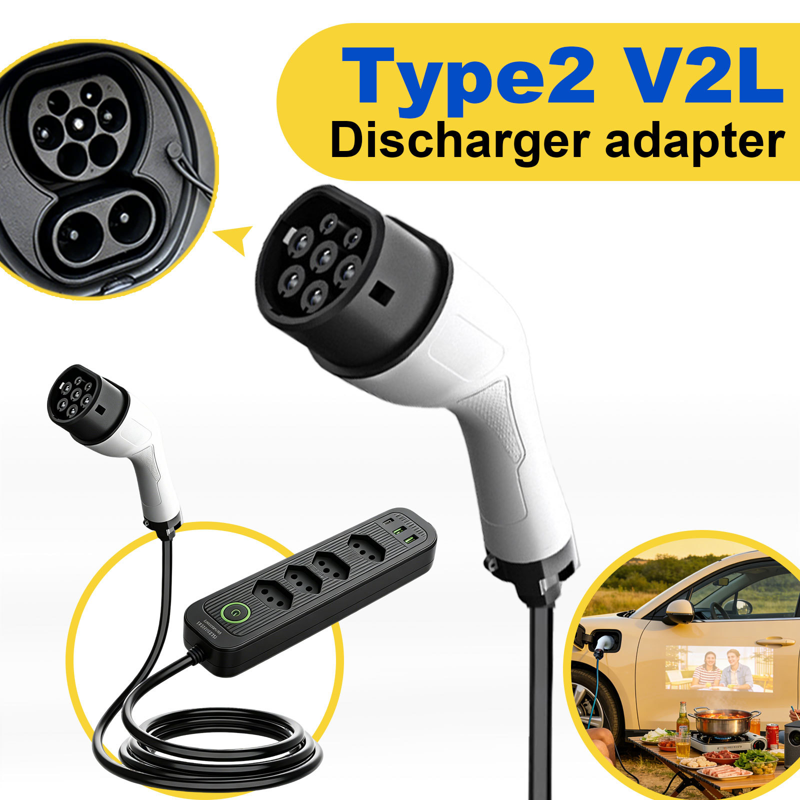 Type2 V2L Discharge Adapter 16 - Outdoor Power Parts review and price