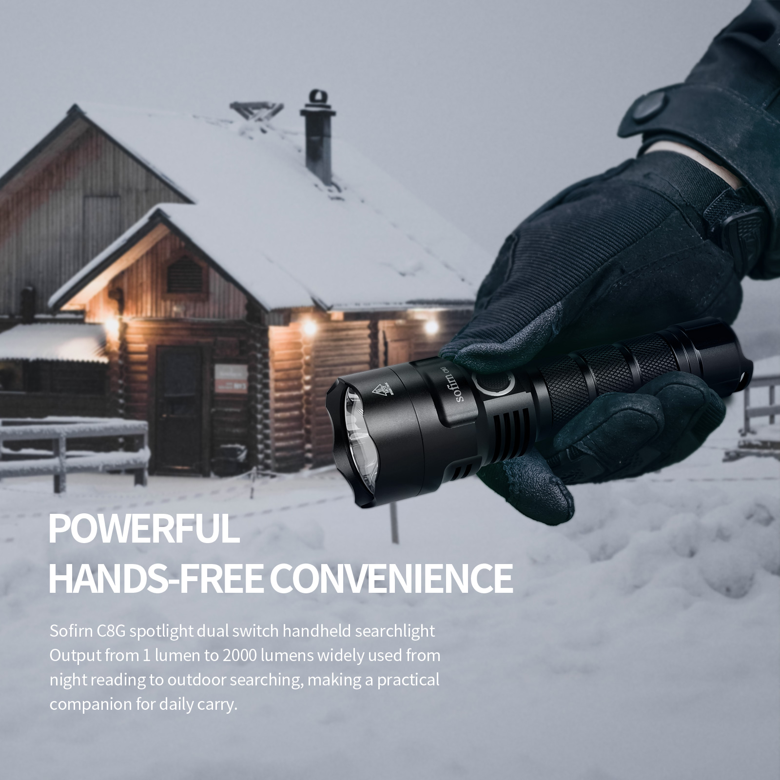 SOFIRN C8G Powerful LED Flashl - Outdoor Power Group review and price