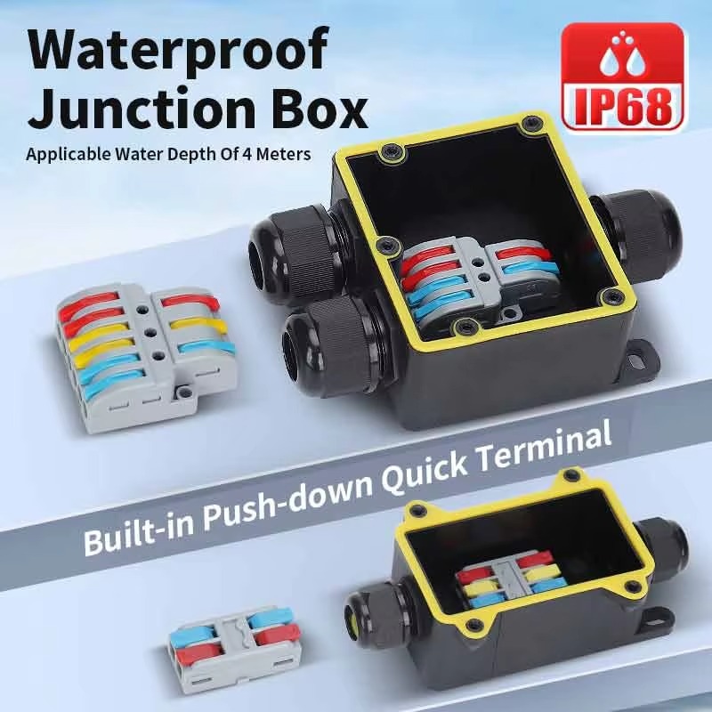 Junction Box Waterproof IP68 2 - Outdoor Power Junction Box review and price