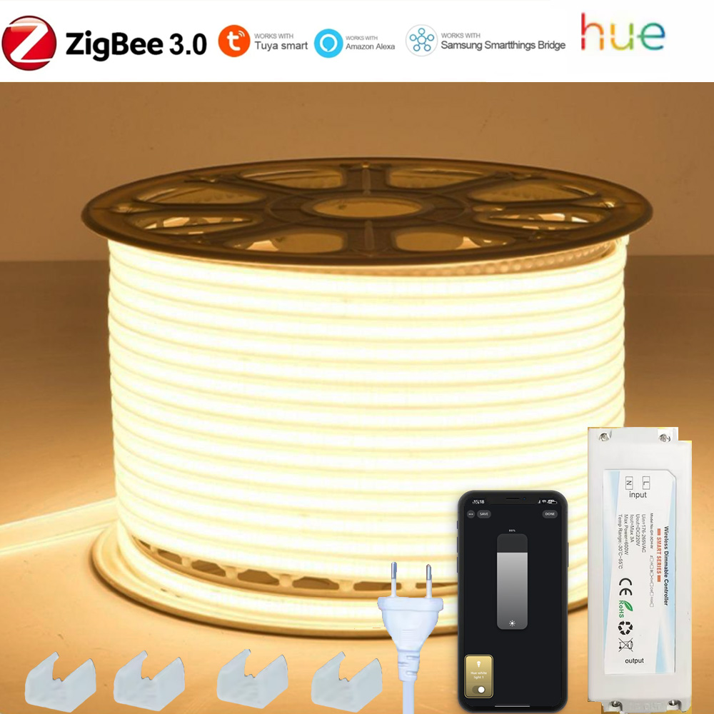 ZIGBEE 3.0 220V COB LED Strip  - Outdoor Power Point Zigbee review and price