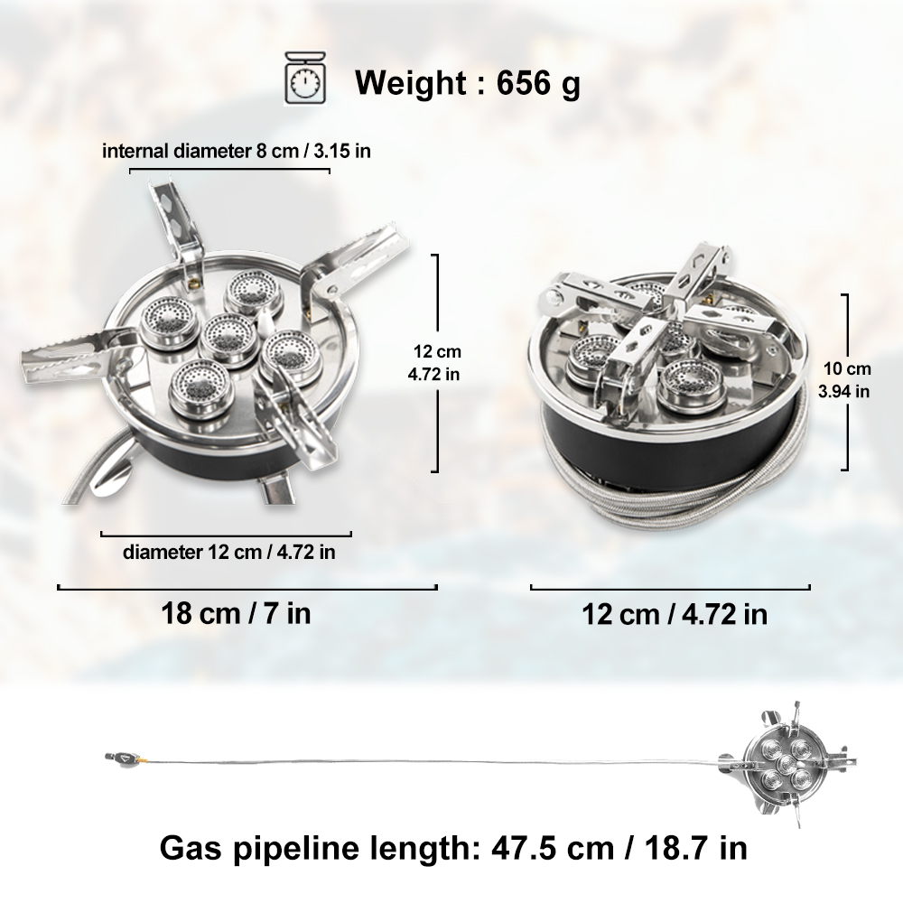 Widesea Camping 5in1 Gas Stove - Outdoor Power Equipment Brands review and price