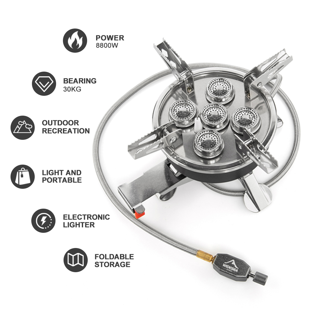 Widesea Camping 5in1 Gas Stove - Outdoor Power Equipment Brands review and price
