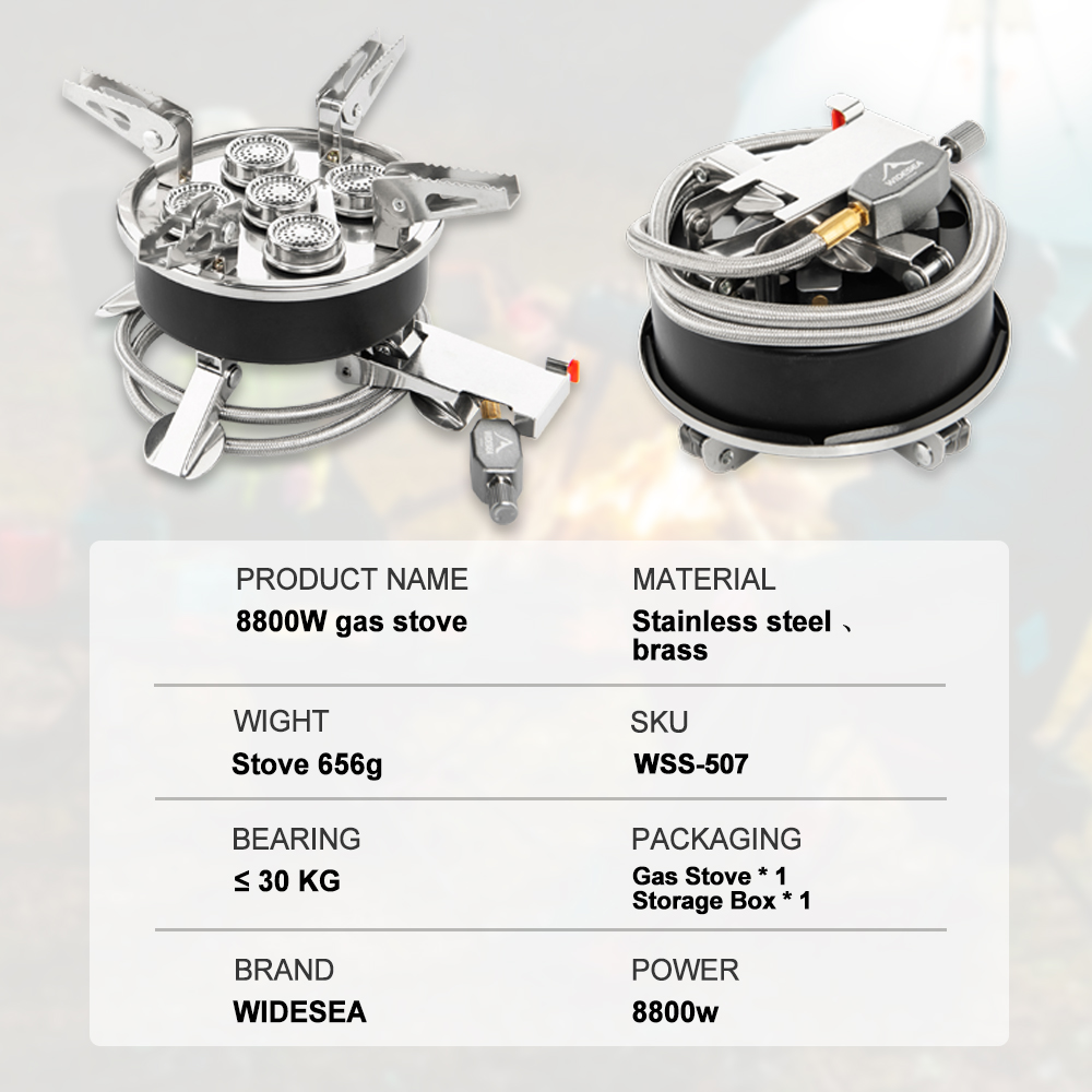Widesea Camping 5in1 Gas Stove - Outdoor Power Equipment Brands review and price